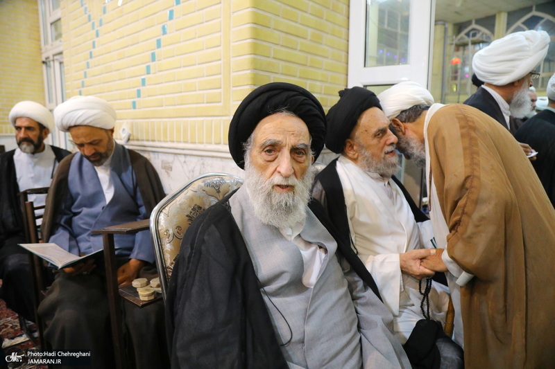 مراسم ترحیم آیت الله العظمی محفوظی (ره) در مسجد رفعت قم