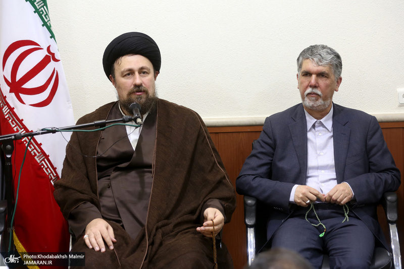 دیدار وزیر، معاونان و مدیران وزارت ارشاد با سید حسن خمینی