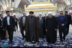 تجدید میثاق رئیس قوه قضائیه و مسئولان عالی قضایی با آرمان‌های امام خمینی(س) 