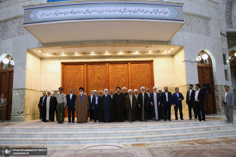 مراسم تجدید میثاق قوه‌ قضائیه با آرمان‌های امام خمینی(س) در حرم امام،