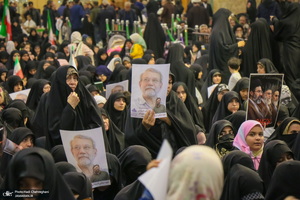 مراسم بزرگداشت شهید علی لاریجانی در حرم حضرت معصومه (س)