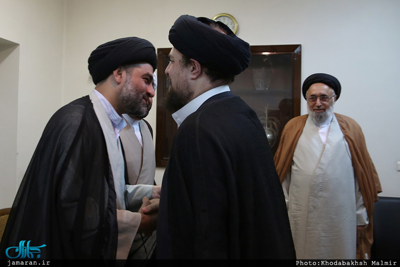 دیدار جمعی از اعضای مجلس علمای شیعه اروپاه با سید حسن خمینی 