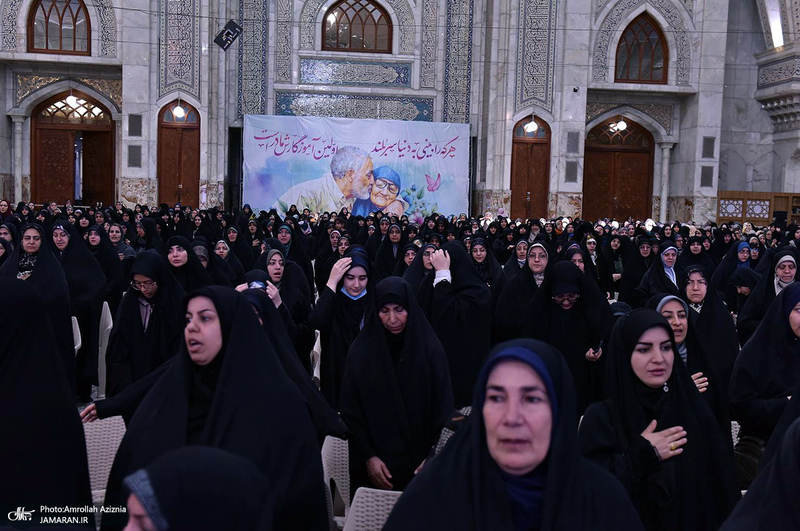 آئین هم عهدی بانوان مراکز تعالی طرح شهید آرمان علی وردی در حرم امام خمینی