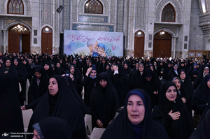 آئین هم عهدی بانوان مراکز تعالی طرح شهید آرمان علی وردی در حرم امام خمینی