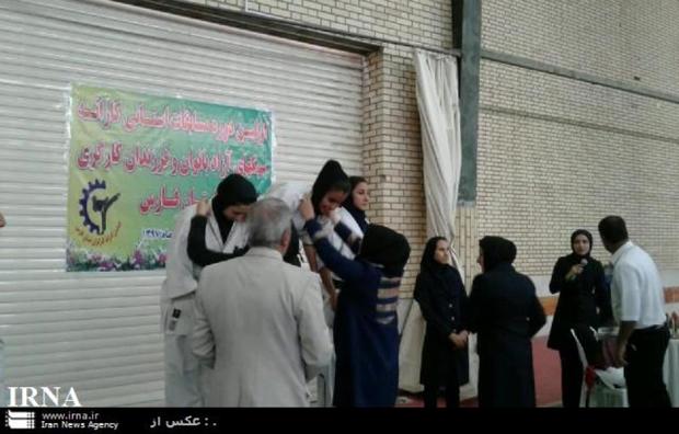 شیراز در رقابت های کاراته کارگری بانوان فارس اول شد