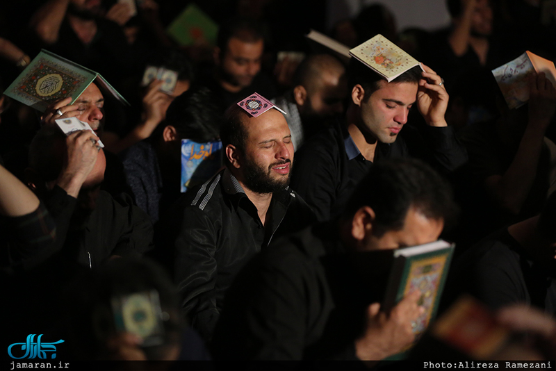 مراسم احیای شب بیست و یکم ماه مبارک رمضان در موسسه انصار الحسین(ع)