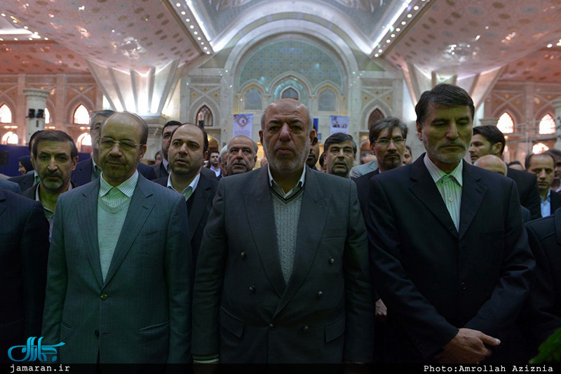 تجدید میثاق وزیر، معاونان وزارت نیرو با آرمان‌های امام خمینی(س) 