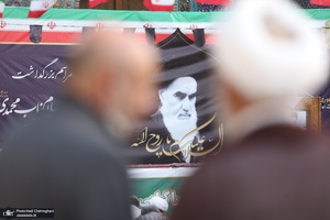 مراسم بزرگداشت حضرت امام خمینی(س) در مدرسه فیضیه قم