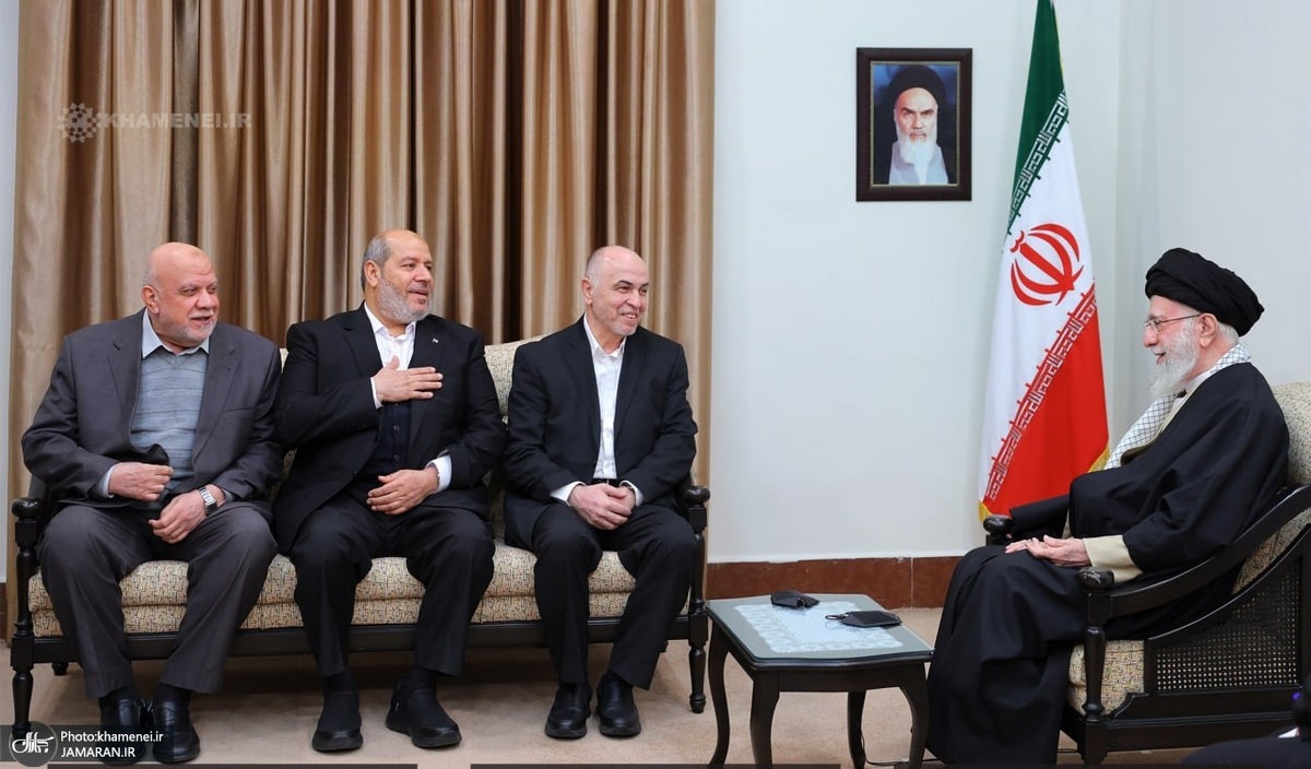 دیدار رئیس و اعضای شورای رهبری حماس با رهبر معظم انقلاب