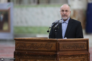 مراسم تجدید میثاق رئیس و نمایندگان مجلس شورای اسلامی با آرمان های امام خمینی (س)