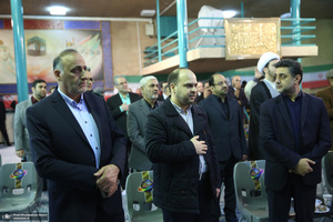 رونمایی از پرده نقالی خوانی (امام مردم) در حسینیه جماران