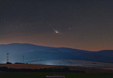 فردا دنباله‌دار درخشان آسمان به مهمانی زمین می‌آید
