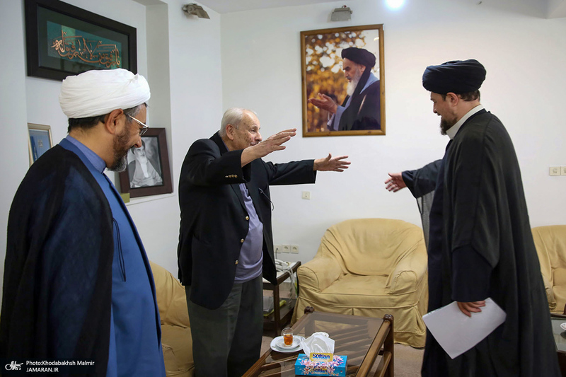 دیدار صلاح زواوی سفیر سابق فلسطین با سید حسن خمینی