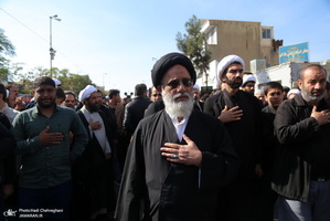 دسته عزاداری شهادت امام عسکری(ع) با حضور آیت العظمی وحید خراسانی