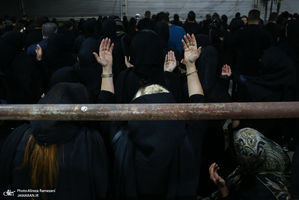 مراسم شب تاسوعای حسینی (ع) در خیابان گرگان تهران