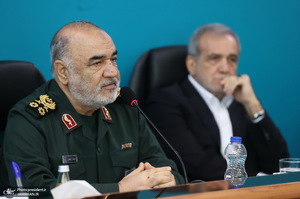 سردار سلامی حسین سلامی و پزشکیان