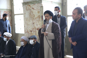 مراسم تشییع و خاکسپاری آیت الله جلالی خمینی(ره) در حرم امام خمینی(س)