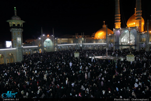 مراسم تحویل سال نو در حرم مطهر حضرت معصومه(س)