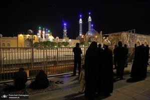 مراسم احیای شب بیست و یکم ماه رمضان در جوار حرم کریمه اهل بیت(س)