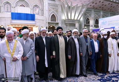 تجدید میثاق مهمانان سی و نهمین اجلاس وحدت اسلامی با آرمان‌های امام خمینی(س) -1