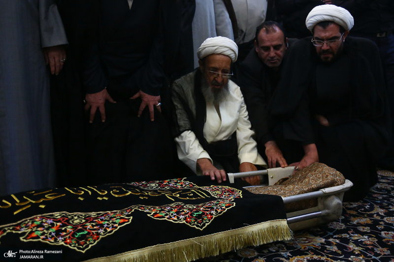 مراسم تشییع پیکر حجت الاسلام و المسلمین علی اصغر رحمانی خلیلی