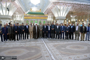 تجدید میثاق امام جمعه و استاندار قزوین با آرمان های حضرت امام(س)