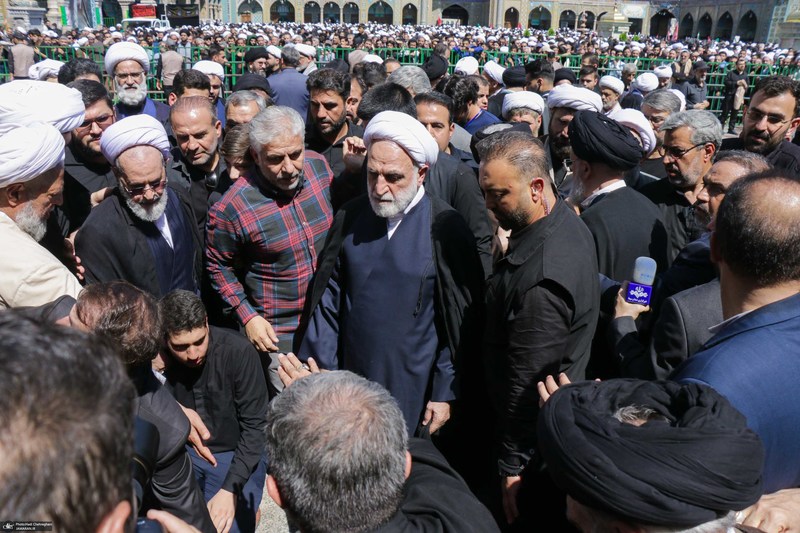 مراسم تشییع آیت الله العظمی شبیری زنجانی -۱