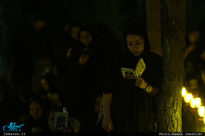 مراسم احیای شب بیست و یکم ماه مبارک رمضان در گلزار شهدا