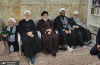 مراسم تشییع همسر مرحوم آیت الله حسن طاهری خرم آبادی