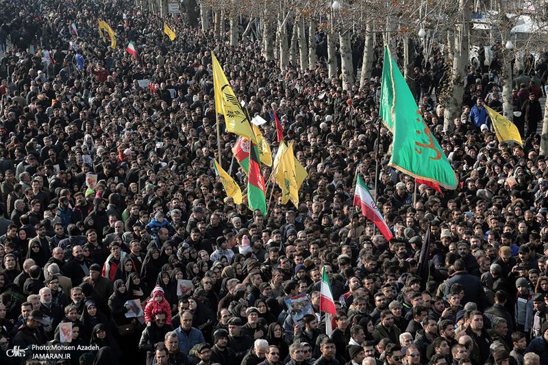 حضور میلیون ها تهرانی در تشییع پیکر مطهر سردار قاسم سلیمانی - 8