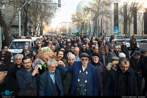 مراسم تشییع مرحوم علی اکبر معین فر