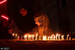 نورافشانی به مناسبت  میلاد حضرت علی (ع) در کشمیر ھند