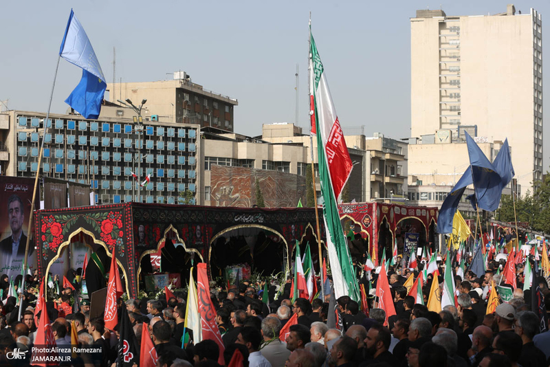 مراسم تشییع شهدای جنگ تحمیلی رژیم صهیونیستی در تهران-1