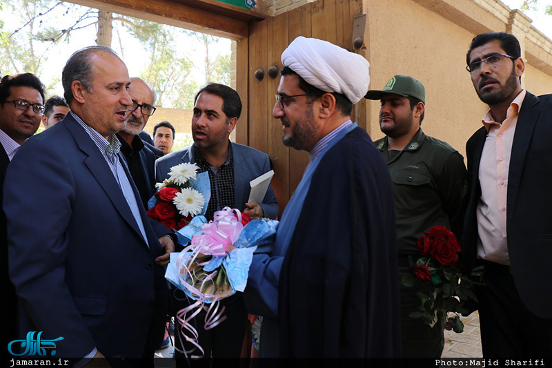 حضور رئیس فدراسیون فوتبال در  بیت و زادگاه حضرت امام(س) در خمین