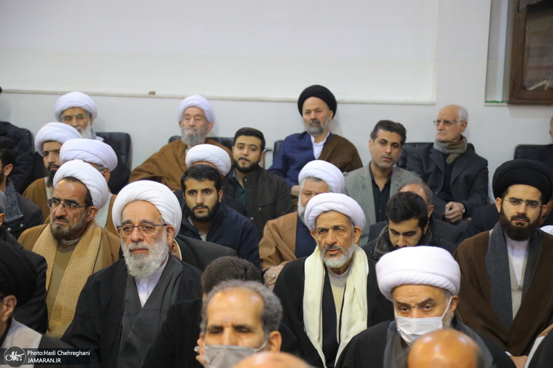 مراسم ختم همسر آیت الله العظمی سبحانی در قم