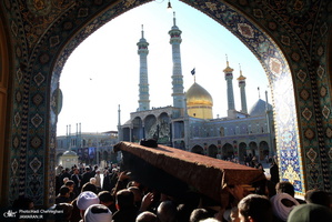 مراسم تشییع و خاکسپاری آیت الله سید هاشم رسولی محلاتی(ره) در قم