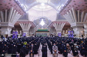 مراسم میلاد حضرت فاطمه زهرا (س) و امام خمینی (ره) در حرم بنیانگذار جمهوری اسلامی ایران