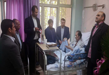  مسوولان کشتی از صوفی عیادت کردند+ عکس
