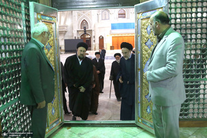 تجدید میثاق مجمع روحانیون مبارز و مجمع مدرسین و محققین حوزه علمیه قم با امام خمینی (س)