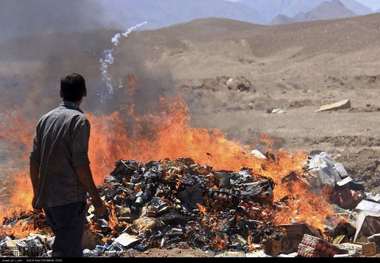 آتش زدن کالای قاچاق مغایر قانون است