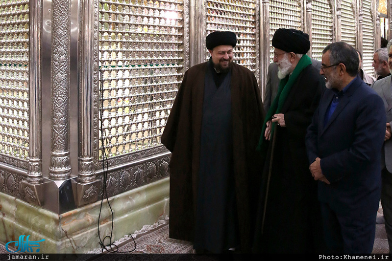 حضور رهبر معظم انقلاب در مرقد مطهر امام راحل و گلزار شهدای بهشت زهرا(س)