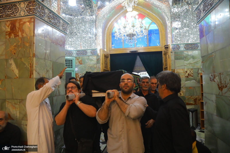 مراسم تشییع همسر مرحوم آیت الله راستی کاشانی (ره)