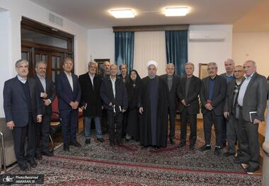 دیدار جمعی از مدیران سابق آموزش عالی با حسن روحانی + گزارش تصویری