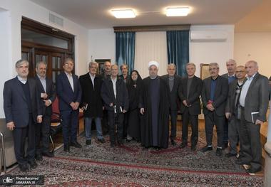 دیدار جمعی از مدیران سابق آموزش عالی با حسن روحانی + گزارش تصویری