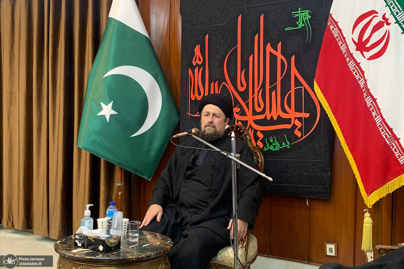 حضور سید حسن خمینی در کنسولگری جمهوری اسلامی ایران در کراچی