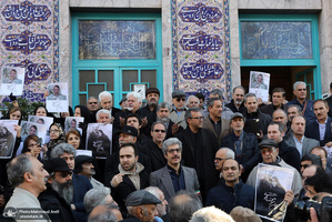مراسم تشییع پوران شریعت رضوی در حسینیه ارشاد