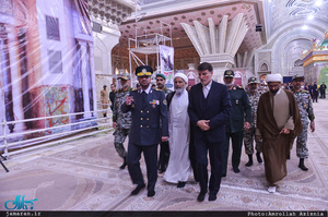 تجدید میثاق فرمانده قرارگاه پدافند خاتم الانبیاء(ص) با حضرت امام(س) 