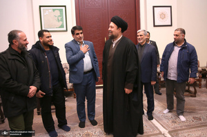 دیدار اعضای هیئت امنای هیئت رزمندگان اسلام مدافع حرم با سید حسن خمینی