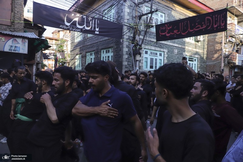 دسته عزاداری سنتی در کشمیر ھند
