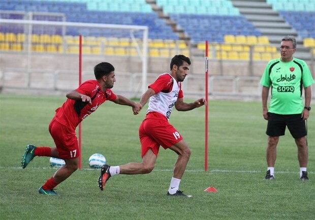 تمرین پرسپولیسی ها پشت درهای بسته